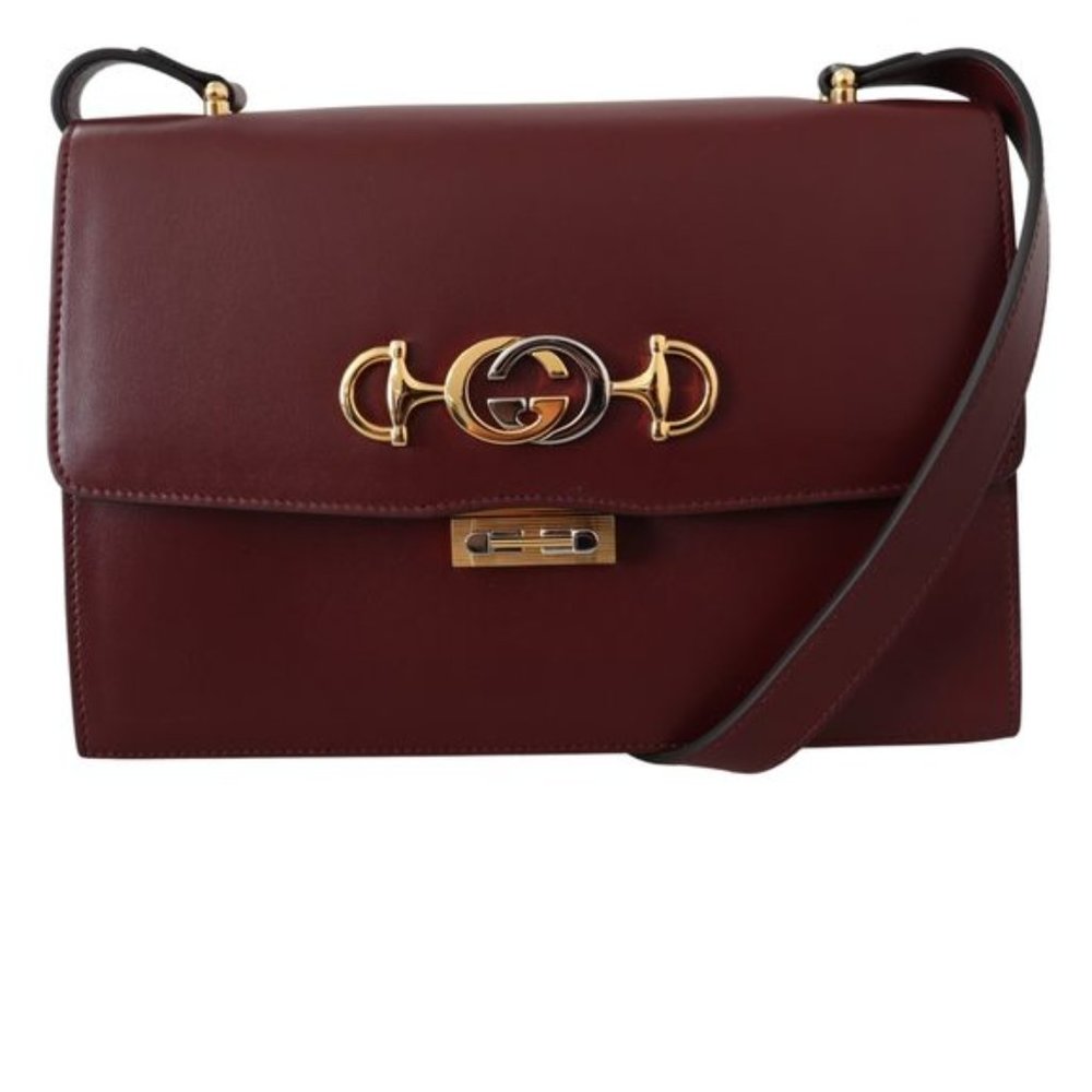 New GUCCI Red Leather Zumi Shoulder Bag (BEST PRICE ONLINE)